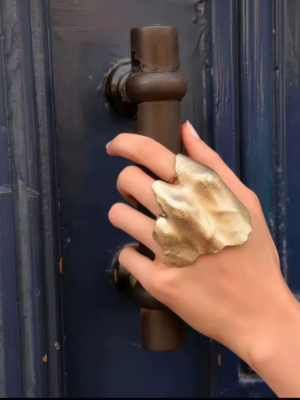 Sculptural Gold Statement Ring - Picture 3 of 8